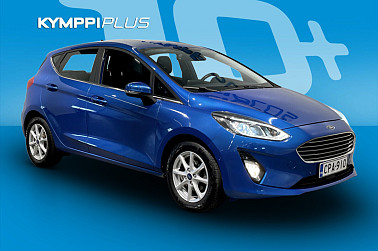 Ford Fiesta 1,0 EcoBoost 95hv M6 Titanium 5-ovinen ** Adapt.vakkari / Led-valot / Katveavustin / Pysäköintitutka / Peruutuskamera ** - Hyvin varusteltu yksilö ensimmäiseltä omistajalta merkkiliikkeen huoltohistorialla!