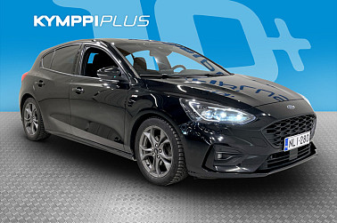 Ford Focus 1,5 EcoBoost 150hv Start/Stop A8 ST-Line 5-ovinen ** Adaptiivinen vakkari / Kamera / LED-valot / Tutkat ** - Tyylikäs ST-Line hyvillä varusteilla!