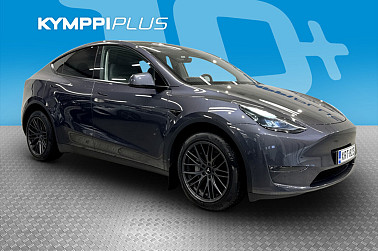 Tesla Model Y Long Range AWD *Soh 91.0% / Lämpöpumppu / Matrix-Led / ACC / Lasikatto * - 2x vanteet ja renkaat / Stealth Grey / Premium audio / Lämpöratti