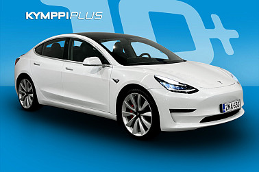 Tesla Model 3 Performance ** 2x renkaat ja vanteet / Lasikatto / ACC ** - Tyylikäs ja tehokas Tesla – huippuvarusteltu suorituskyvyn mestari!