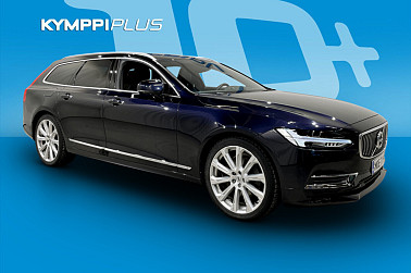 Volvo V90 T8 TwE AWD Inscription aut** Bowers&Wilkins / Magic Blue / Four-c / 360-kamera / Hud / Panorama / Koukku / Nappanahat** - Tämä V90 T8 on yksilö, jota et löydä toista: harvinainen Magic Blue -erikoisväri, Bowers & Wilkins -huippuäänentoisto, Four-C ilmajou
