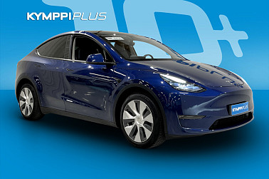 Tesla Model Y Long Range ** Lämpöpumppu / Panorama / Adapt. Cruise / Sininen metalliväri ** - Mukavuutta, voimaa ja älykästä turvallisuutta yhdessä paketissa
