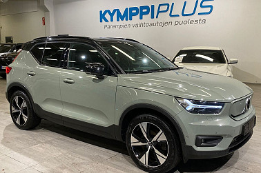 Volvo XC40 Recharge Twin Pro aut **2x renkaat vanteilla / Lämpöpumppu / Panorama / H&K ** - Tehokas ja kattavasti varusteltu XC40 Twin Pro – turvallinen, mukava ja huoleton valinta.