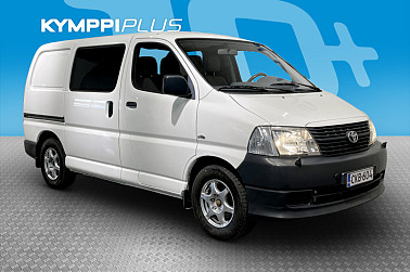 Toyota Hiace 2,5 D-4D 95 5ov ** Peruutuskamera / Bluetooth / Webasto / Koukku ** - Sisusta verhoiltu uusiksi ja jakopää tehty hiljattain!