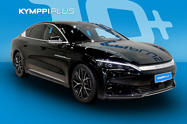 BYD Han AWD** Lämpöpumppu / Panoraama / DynAudio / 360° kamera / Ilmastoidut nahat** - BYD Han AWD – 521 km WLTP, 120 kW CCS, huippuvarusteet ja pitkä tehdastakuu.