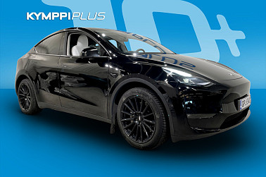 Tesla Model Y Long Range ** Musta / Valkoinen sisusta / 2x renkaat ja vanteet / Lämpöpumppu - Tesla Model Y Long Range – pitkä toimintasäde, neliveto, huippuluokan tekniikka ja tyylikäs käytännöllisyys!