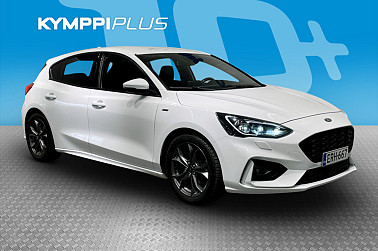 Ford Focus 1,0 EcoBoost 125hv A8 ST-Line 5-ovinen **Kamera, Navi, Kaistavahti, Ketju vaihdettu** - Ford Focus 1,0 EcoBoost 125 hv A8 ST-Line 5-ovinen – sporttinen ja taloudellinen ajonautinto!