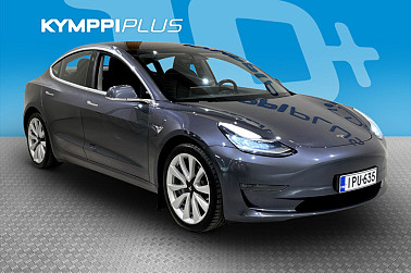 Tesla Model 3 Long-Range Dual Motor AWD - ACC / Lasikatto / Navigointi / Kamera / LED-ajovalot / 2x renkaat ja vanteet