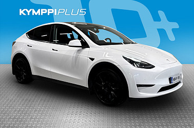 Tesla Model Y Long Range AWD* 2x renkaat ja vanteet / Lämpöpumppu / Matrix-Led / ACC * - Vetokoukku / 20” Induction / Takuu voimassa / SoH 93.3%