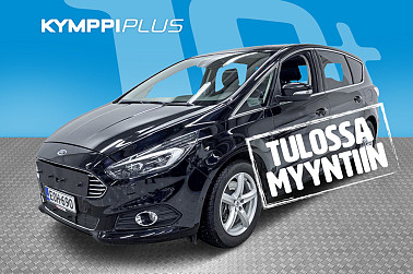 Ford S-Max 2,0 TDCi 150hv PowerShift A6 Titanium Business 5D **7-paikkainen / Webasto / Adapt.vakkari / Navi / Koukku** - Hienosti varusteltu 7-paikkainen S-max