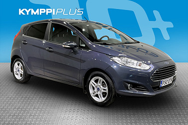 Ford Fiesta 1,0 80hv Start/Stop Titanium M5 5-ovinen ** Lämmitettävä tuulilasi / Vakionopeussäädin / Lohkolämmitin ** - Jakopää tehty, juuri huollettu