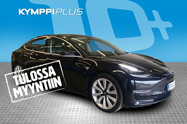 Tesla Model 3 Long-Range Dual Motor AWD ** LED / P.kamera / Kaistavahti / ACC  / Blis / Navi / Lasikatto / 2x renkaat vanteilla - RAHOITUSKORKO tähän autoon vain 3,89% - Suomi-auto / 2x kaapelit