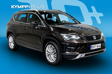 Seat Ateca 1,5 TSI 150 EVO Xcellence DSG ** Led / Webasto / Alletaittuva koukku / Navi / Acc / Bliss ** - SEAT Ateca 1,5 TSI Xcellence DSG 2019 – Suomi-auto, huollettu, hyvin varusteltu SUV!