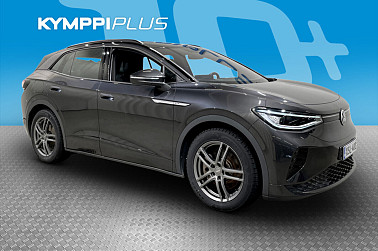 Volkswagen ID.4 GTX Dual Motor AWD, akku 77 kWh ** HUD / IQ-Light / Peruutuskamera / Adapt. vak / Navi ** - ** CarPlay / 2x renkaat ja vanteet / Lämpöpumppu **