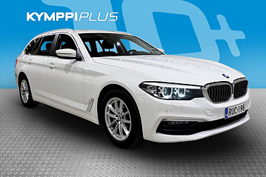 BMW 518 G31 Touring 518d A Business: **Suomi-auto / Bluetooth / Navi / PA-lämmitin / Pysäköintitutka / LED-ajovalot** - Teho (hv/kW): 150 / 110