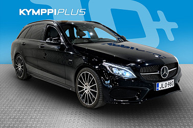 Mercedes-Benz C 43 AMG 4Matic T A ** Distronic Pro / Webasto / 360 kamera / Burmester / Lasikatto / HUD / LED-ajovalot - Tehokas ja näyttävä AMG-farmari!