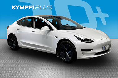 Tesla Model 3 Standard RWD Plus ** 1-Om. Suomiauto / Kahdet renkaat vanteineen / Sähköinen takakontti ** - Edullinen ja maltillisilla metreillä oleva Tesla. Nämä viedään käsistä!