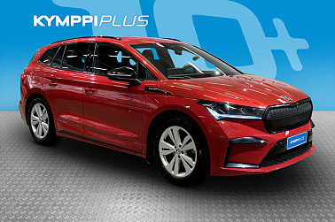 Skoda Enyaq 80 SportLine iV **Koukku / Matrix-LED / ACC / Lämpöpumppu / 360 kamera / 2x renkaat ** - Tilava ja tyylikäs Enyaq SportLine – sähköistä voimaa arkeen!