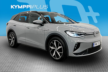Volkswagen ID.4 GTX Dual Motor AWD, akku 77 kWh ** Vetokoukku / Matrix-Led / Lämpöpumppu / Kamera ** - RAHOITUSKORKO tähän autoon vain 3,89% - 2 x renkaat ja vanteet / Kamera / Navigointi / Keyless / SoH 92,8%
