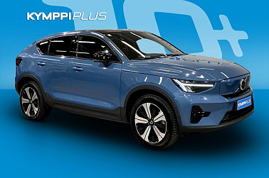 Volvo C40 Recharge Twin Ultimate aut ** Harman Kardon / Lasikatto / ACC / Kessy / LED / Urheiluistuimet / CarPlay ** - Huippuvarusteltu sähkö-Volvo lasikatolla ja äänentoistolla – ei toista tällaista!