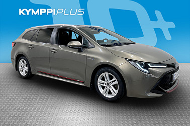 Toyota Corolla Touring Sports 1,8 Hybrid Active ** Moottorinlämmitin ja sisäpistoke / Relax / ACC / Bi-LED / Kessy - Sähkötoiminen takaluukku handsfree toiminnolla / Suomiauto / 2x renkaat vanteineen