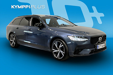 Volvo V90 T6 TwE AWD R-Design aut ** Panoraama / Koukku / Navi ** - Tyylikäs ja kattavasti varusteltu ladattava hybridi, huollettu säännöllisesti, R-Design-malli.