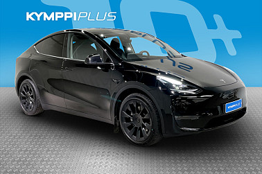 Tesla Model Y Long Range ** Lämpöpumppu / Vetokoukku / 2xrenkaat vanteilla / Tehdastakuu ** - RAHOITUSKORKO tähän autoon vain 3,89% - Autopilot / Panoraama / Premium audio