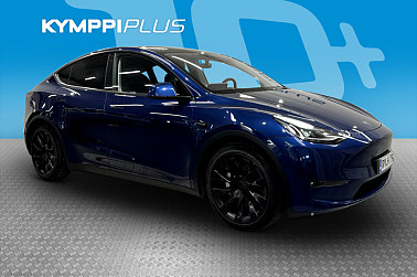 Tesla Model Y Long Range AWD / Koukku /Suomi-auto / Acc / Panoraama / Takuuta jäljellä - RAHOITUSKORKO tähän autoon vain 3,89% - Matrix Led / Ilmalämpöpumppu / Nahat