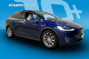 Tesla Model X 100 D ** FSD / Sininen / Valkoinen sisusta / 2x renkaat ja vanteet - Tyylikäs ja suorituskykyinen Tesla Model X 100D FSD tarjoaa sähköistä nelivetovoimaa, valkoisen nahkasisustan ja kahdet renkaat!
