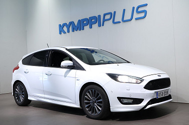 Ford Focus 1,0 EcoBoost 125 hv Start/Stop A6 ST-Line 5-ovinen ** Tutkat / Suomi-auto / Vasta huollettu ** - ketteryyttä, tyyliä ja luotettavuutta, joka tekee ajamisesta aitoa iloa joka kilometrillä