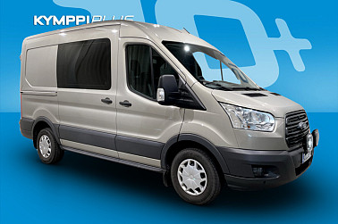 Ford Transit Van 310 2,0 TDCi 170 hv M6 Etuveto Trend L2H2 4,19 ** Webasto / Peruutuskamera / Suomi-auto / Vakkari / Vetokoukku / Pariovet ** - Webastolla, koukulla ja pariovilla varusteltu Transit valmiina uusiin koitoksiin!