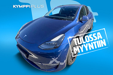 Tesla Model Y Long Range ** Sininen / Lämpöpumppu / Adapt. Vakkari / Koukku / Lasikatto - Tesla Model Y Long Range – pitkä toimintasäde, neliveto, huippuluokan tekniikka ja tyylikäs käytännöllisyys