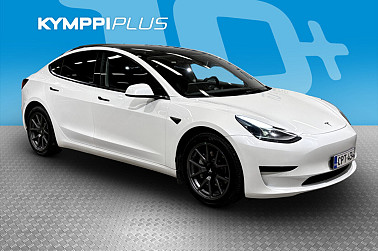 Tesla Model 3 RWD ** Kahdet renkaat vantein / Aviloo 93,5% / Suomi-auto / 2 omistajaa ** - Luotettava Suomi-Tesla: hyvä akkukunto, pitkä range, lämpöpumppu ja kattavat varusteet.