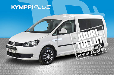 Volkswagen Caddy Maxi Trendline Family 1,6 TDI 75 kW DSG BlueMotion Technology ** 7 paikkainen / Vakkari / Lohkolämmitin ** - Webasto (ajonaikainen) / Suomi-auto / 2x renkaat ja vanteet
