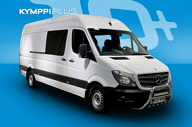 Mercedes-Benz Sprinter 316CDI 3,55/43K Pitkä A3 BE A ** Koukku / Webasto / P. kamera / ALV / Lisävalot / Vanerointi / Valorauta / Tv/Näyttö ** - Kestävä ja siisti 6-paikkainen Sprinter – valmis työhön heti, ALV-vähennyskelpoinen!