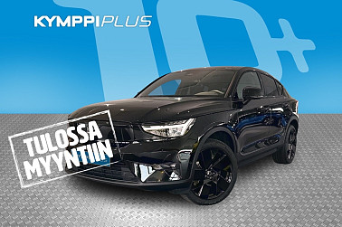Volvo EC40 Twin Performance Ultra Black Edition ** Tehdastakuu / ACC / Keyless / Alletaittuva vetokoukku / Harman Kardon Sound system ** - RAHOITUSKORKO tähän autoon vain 3,89% - AppleCarPlay / AndroidAuto / Lämmitettävä ohjauspyörä / VOC / LED /