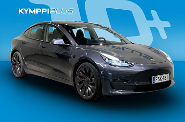 Tesla Model 3 Performance ** ACC / Lasikatto / Lämpöpumppu / 2 renkaat ** - Tesla Model 3 Performance 2020: Ääntönsäätön supersähköauto, joka kiihdyttää naurun kera ja saa naapurit kateudesta hiljaiseksi.