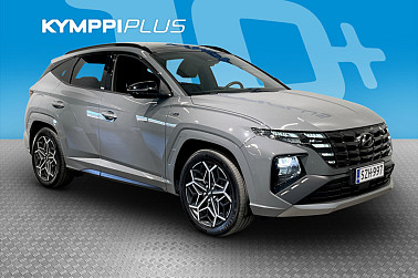 Hyundai Tucson 1.6 T-GDi 265 hv Plug-in 4WD 6AT N Line ** Ilmastoidut penkit / Lasikatto / 360 kamera ** - Juuri huollettu ja upeilla varusteilla oleva Hyundai! Aviloo Flash akkutesti 97.3%