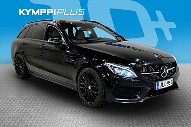 Mercedes-Benz C 43 AMG 4Matic T A ** Distronic Pro / Webasto / 360 kamera / Burmester / Lasikatto / HUD / LED-ajovalot - Tehokas ja näyttävä AMG-farmari!