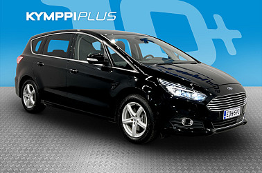 Ford S-Max 2,0 TDCi 150hv PowerShift A6 Titanium Business 5D **7-paikkainen / Webasto / Adapt.vakkari / Navi / Koukku** - Hienosti varusteltu 7-paikkainen S-max