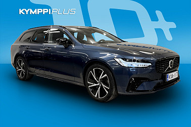 Volvo V90 T6 TwE AWD Business R-Design aut * Kääntyvä koukku / Kamera / Muistipenkit * - Tyylikäs Volvo huippuvarusteilla – lämmitettävä tuulilasi, urheiluistuimet ja LED-valot!