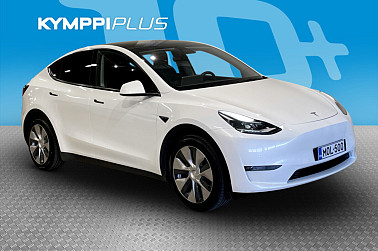 Tesla Model Y Long Range - Vetokoukku / Kahdet renkaat vantein / Aviloo Flash 93,5% SoH / Lasikatto / Peruutuskamera / Nahkaverhoilu / Premium Audio / Navigointi / Adaptiivinen vakionopeudensäädin / LED-ajovalot