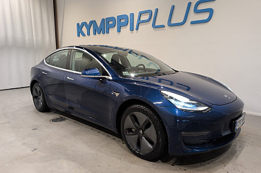 Tesla Model 3 Standard RWD ** 2x renkaat vanteineen / Lasikatto / Adapt. vak ** - ** Peruutuskamera / LED / Nahkasisusta / Sininen **