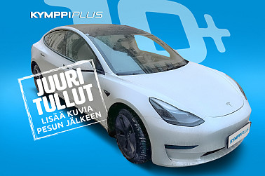 Tesla Model 3 RWD ** Takuu voimassa / 2 x renkaat / Lasikatto / Autopilot / Peruutuskamera / ACC / LED ** - Tehokas, hyvin varusteltu ja pitkä toimintamatka – huoleton sähköauto arkeen.
