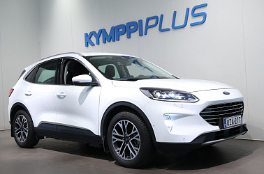 Ford Kuga 2,5 Ladattava hybridi (PHEV) 225hv CVT FWD Titanium 5-ovinen ** Keyless / Adapt.vakkari / LED / HUD / Koukku ** - Hyvin varusteltu yksiomisteinen Suomi-auto!