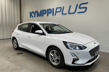 Ford Focus 1,0 EcoBoost 125hv A8 Trend 5-ovinen ** Suomi-auto / Lämpölasi / Lämpöratti / Vakkari ** - RAHOITUSKORKO tähän autoon vain 3,49% - ** Jakopää ketjulla / Navi / Frozen White **