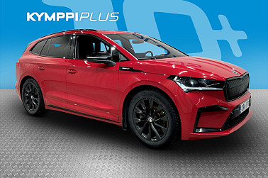 Skoda Enyaq 80x 4x4 SportLine iV **Vetokoukku / Peruutuskamera / HUD / Matrix LED / Adapt. Cruise** - ** Juuri katsastettu / Urheiluistuimet / Nahka-alcantara / Suomi-auto / Lämpöpumppu **