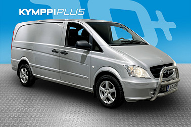 Mercedes-Benz Vito 113CDI -3,05/32K keskipitkä A2 Aut. ** Webasto / Lohko ja sisäp. / Koukku ** - Luotettava ja lämmin Vito työpäiville – Webasto, vanerointi ja voimaa arjen jokaiseen kuormaan.