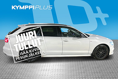 Audi A6 Avant S line Business Sport 2,0 TDI 140 kW quattro S tronic ** Webasto / LED / Navigointi / Vetokoukku ** - A6 Black Edition / S line / Nahka-alcantara sport penkit