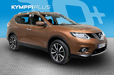 Nissan X-Trail dCi 130 Tekna 4WD 6 MT Moonroof ** Xenon / Koukku / Panoraama / Nahkaverhoilu / 360° kamera ** - Nissan X-Trail dCi 130 Tekna 4WD Suomi-auto hyvillä varusteilla: nahkasisusta, panoraamakatto, 360° kamera, vetokoukku ja kahdet renkaat.